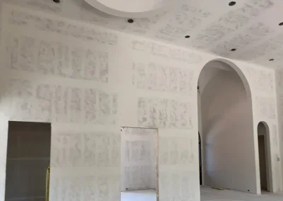 Drywall around doors and arches