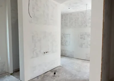 Drywall in hallway